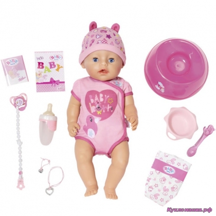 Кукла-девочка интерактивная 43 см (Baby Born Soft Touch)