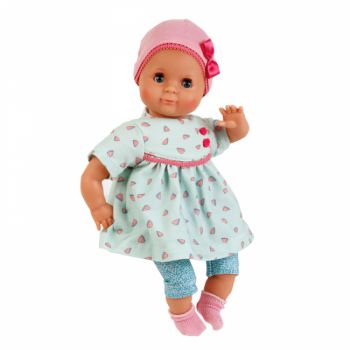Кукла пупс малышка в платьице и розовом чепчике (32 см)