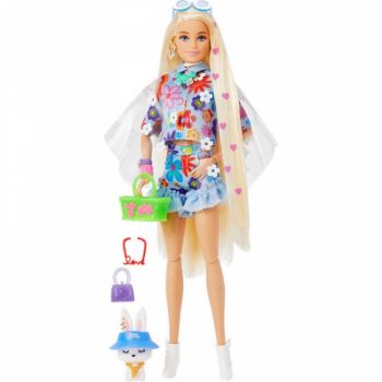 Кукла Barbie Экстра №12 в цветочном наряде