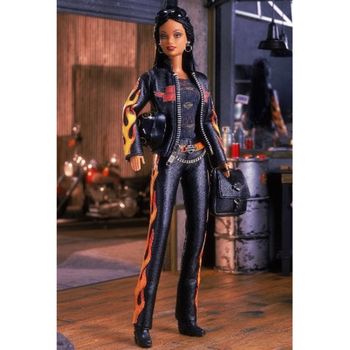 Кукла Барби Харлей Девидсон мулатка - Barbie Harley Davidson African (2000 год выпуска)